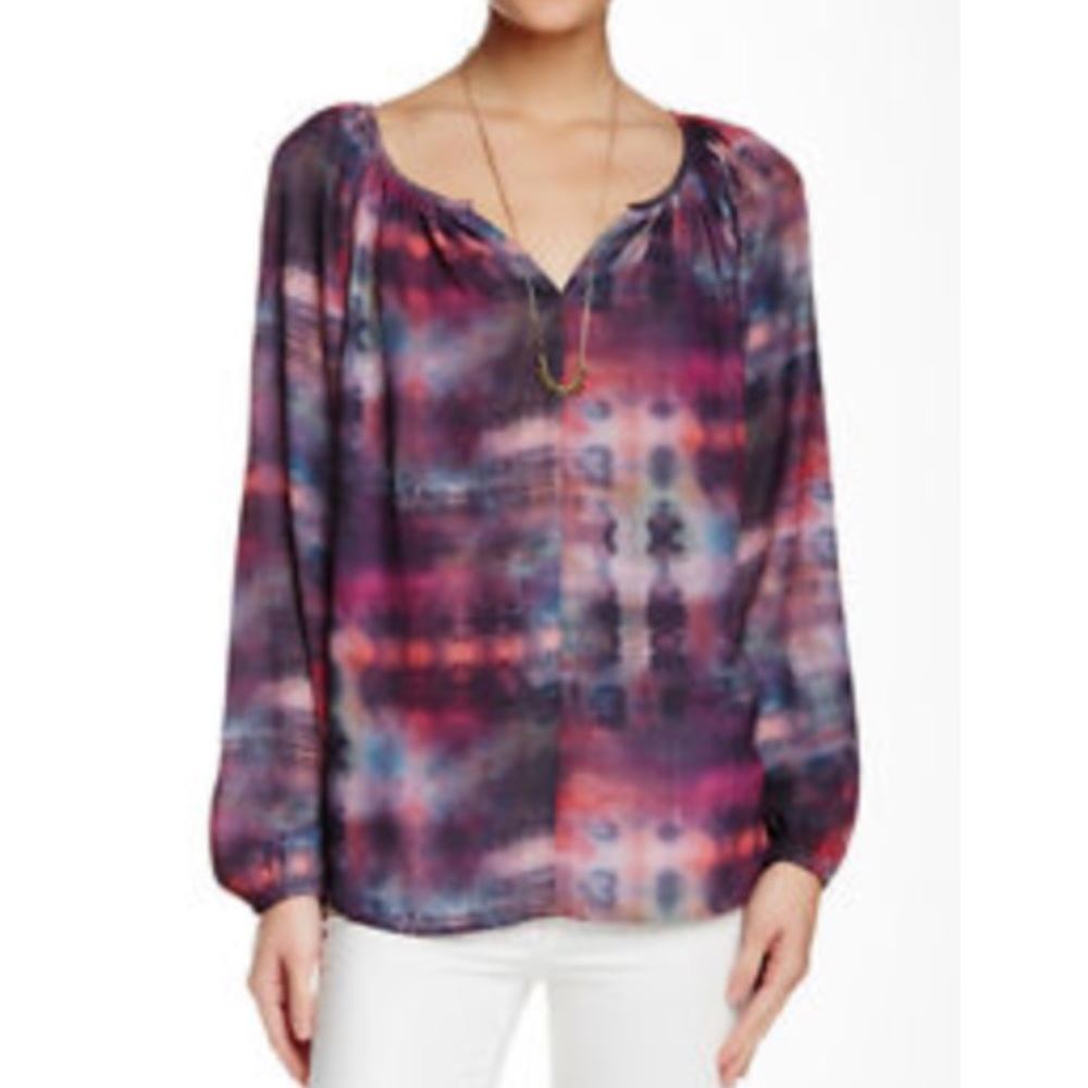 Karen Kane Tie Dyed Watercolor Blouse NWOT!